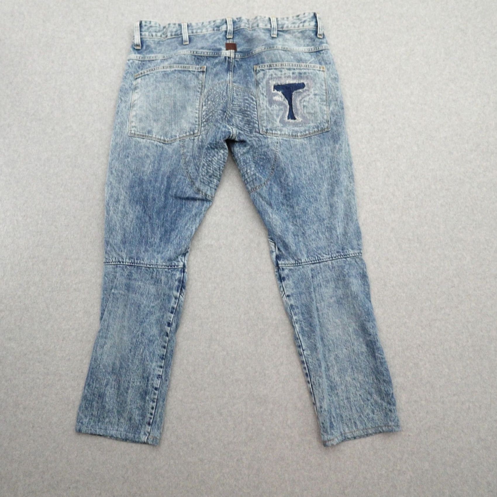 G-Star G-Star Jeans Mens 36 (36X29) 3D Knee Zip Raw Denim Blue Regular Fit Tapered Inseam 29 Shirt? Size US 36 / EU 52 - 2 Thumbnail
