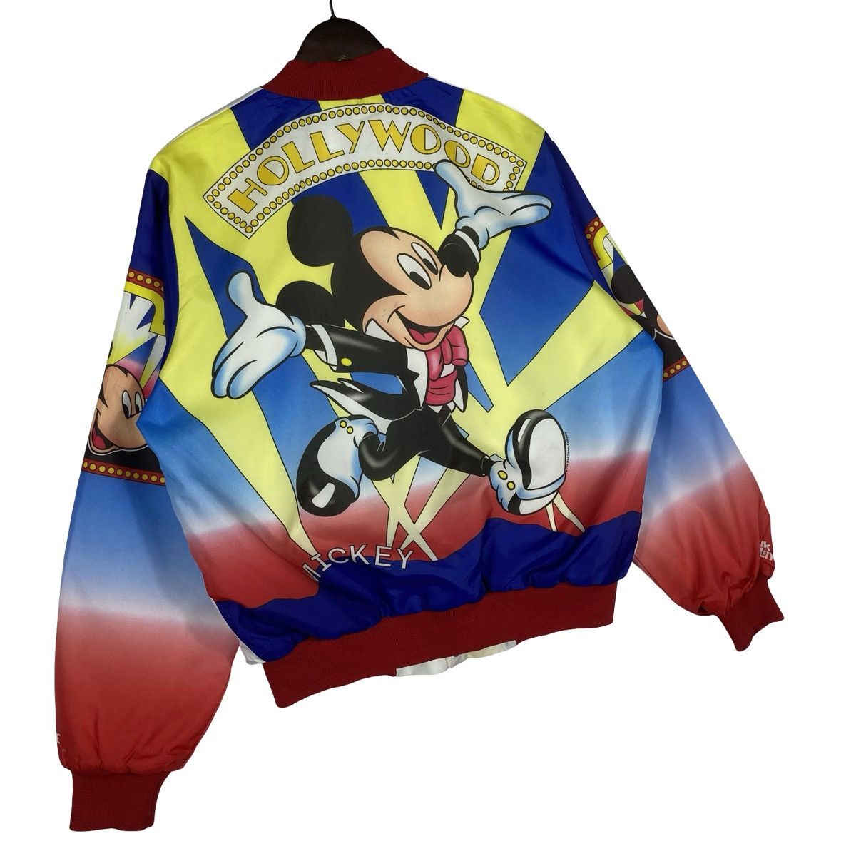 Mickey Mouse Vintage 90s Mickey Mouse Hollywood Satin Bomber Jacket Size M / US 6-8 / IT 42-44 - 3 Thumbnail