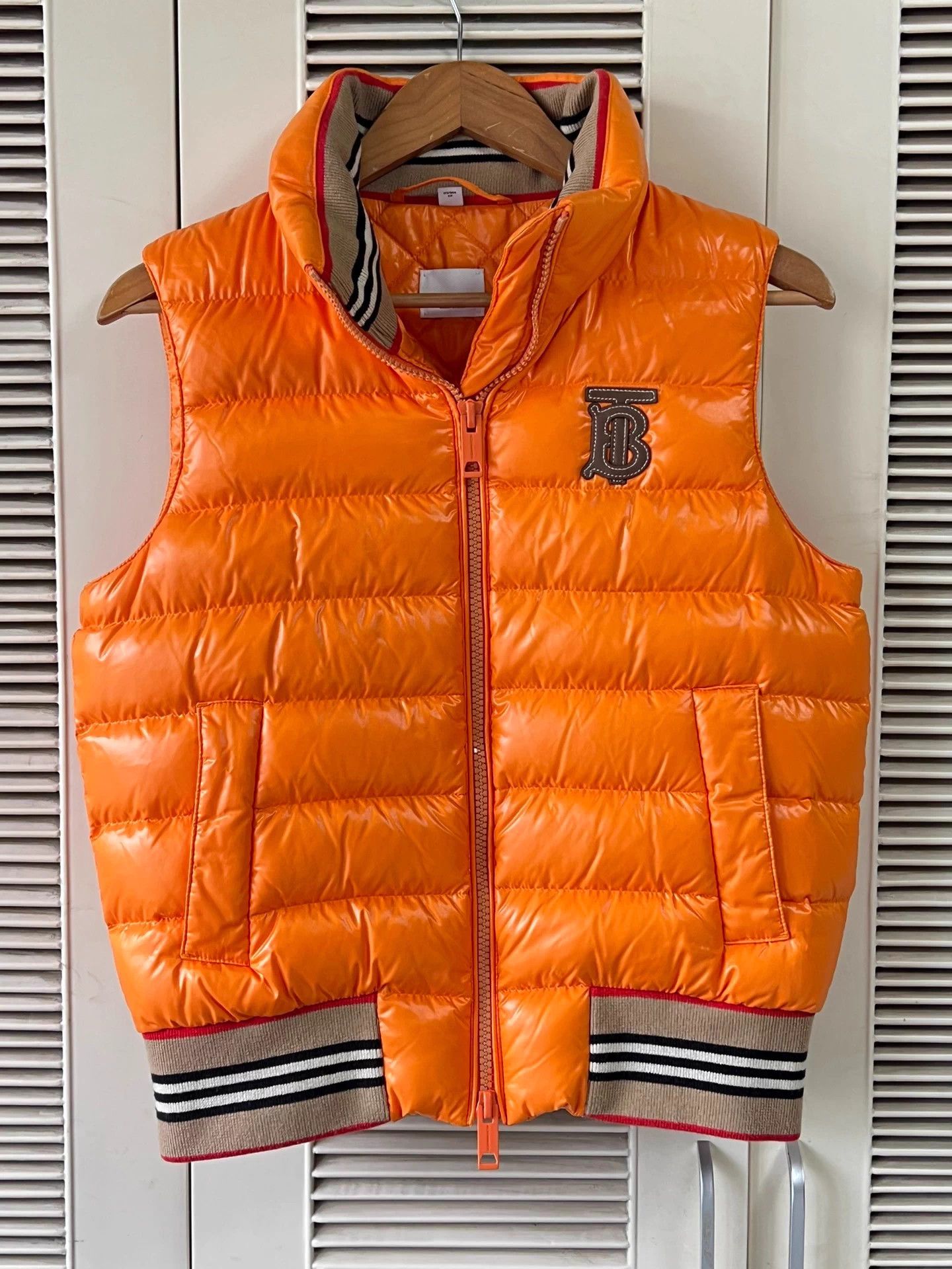 Burberry Burberry down vest S Orange TB logo stripe unisex Size US S / EU 44-46 / 1 - 1 Thumbnail