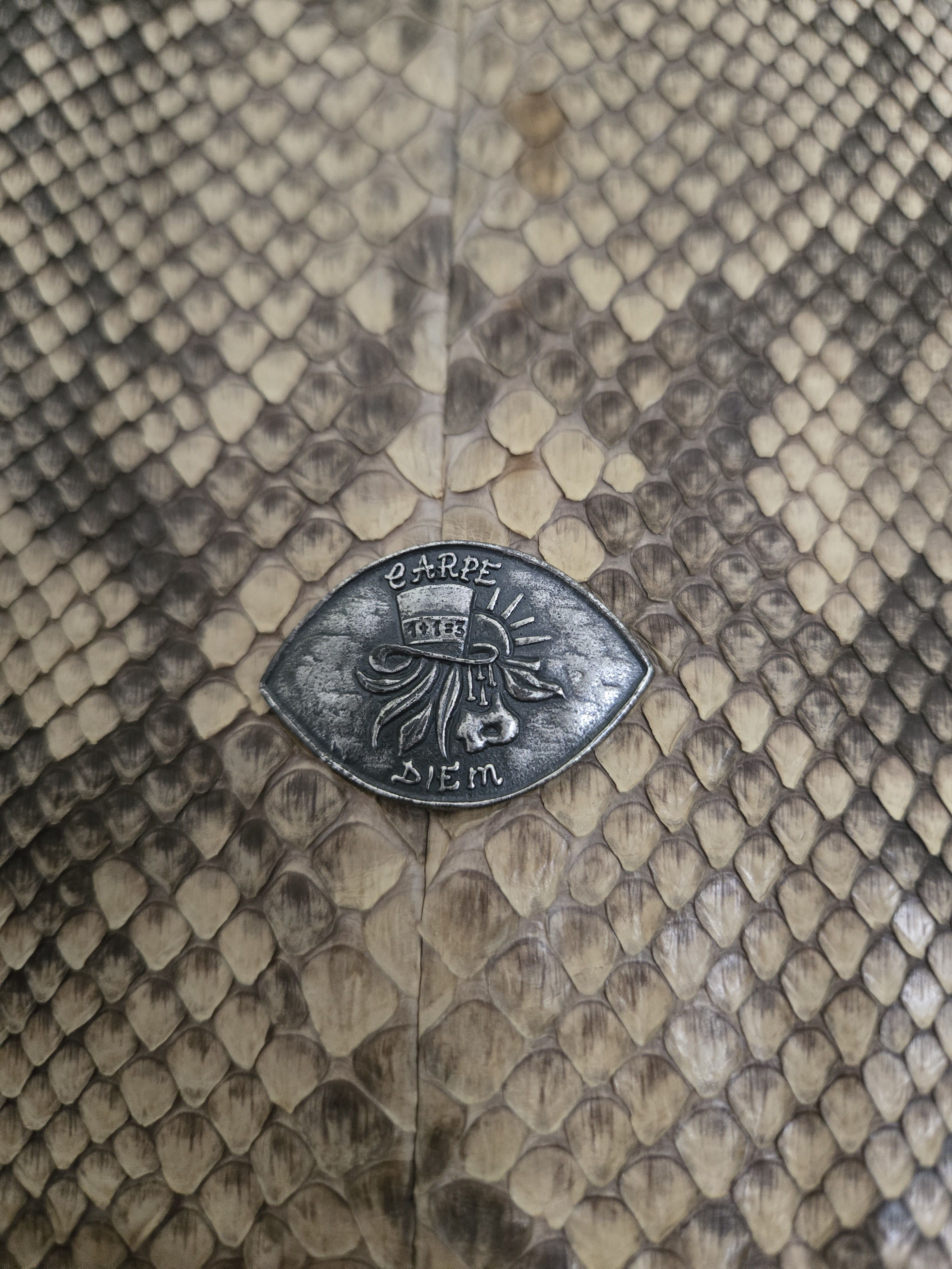 Carpe Diem C. Diem Python Snakeskin Motorcycle / Biker Jacket Size US XL / EU 56 / 4 - 12 Thumbnail