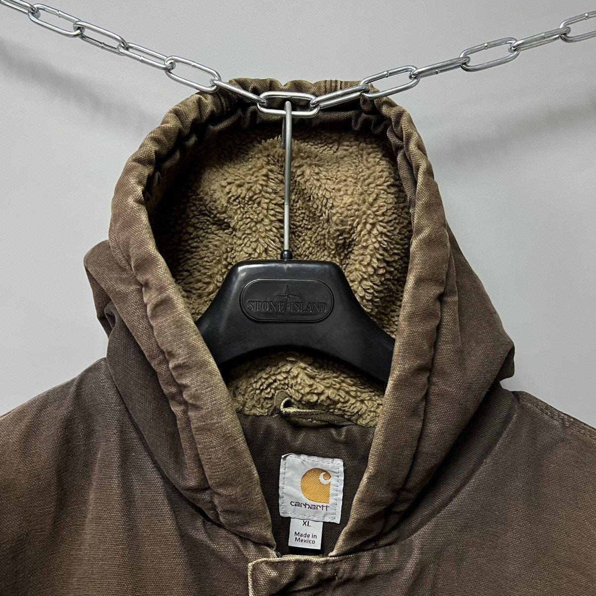 Carhartt Carhartt Sandstone Barlett Jacket Vintage Sherpa Brown faded Size US XL / EU 56 / 4 - 11 Thumbnail