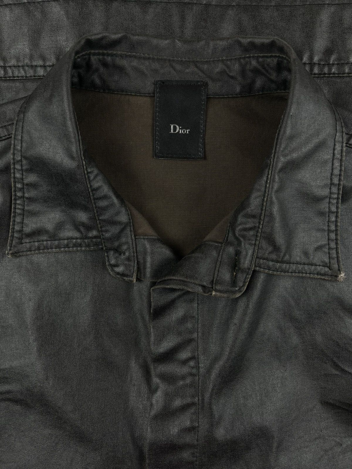 Dior AW03 Dior Homme Hedi Slimane Luster Waxed Coated Jacket Size US M / EU 48-50 / 2 - 5 Thumbnail
