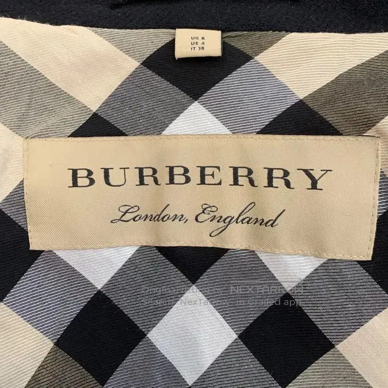 Burberry Burberry Black Wool Women's Trench Coat. Size M / US 6-8 / IT 42-44 - 5 Thumbnail