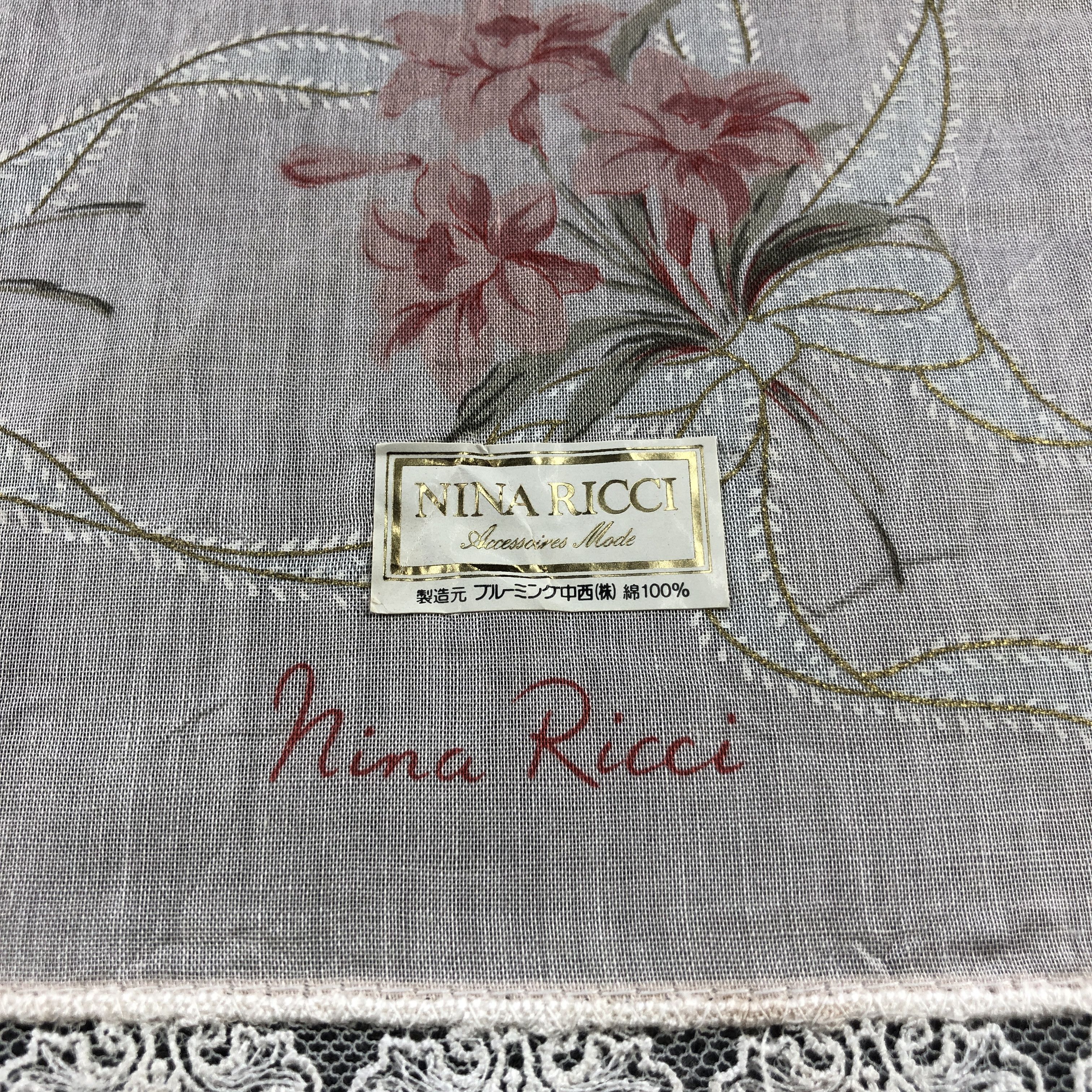 Nina Ricci Nina Ricci Handkerchief Neckerchief Bandana H2363 Size ONE SIZE - 4 Thumbnail