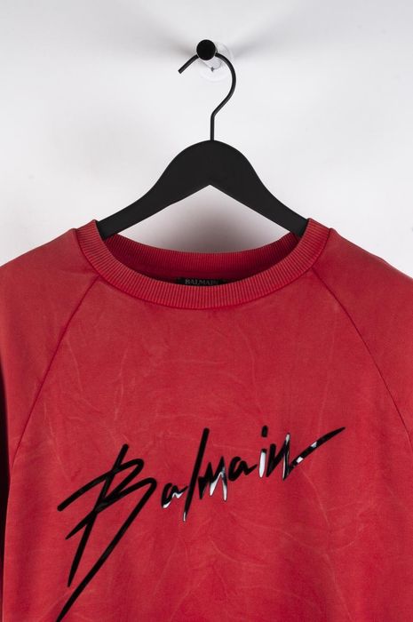 Balmain signature logo sweatshirt hot sale