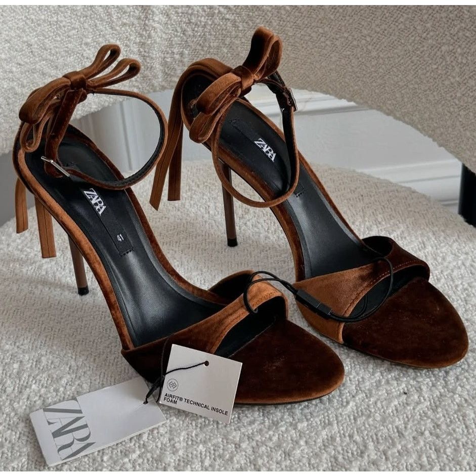 Zara ZARA High Heels with Bow NWT Size US 10 / IT 40 - 3 Thumbnail