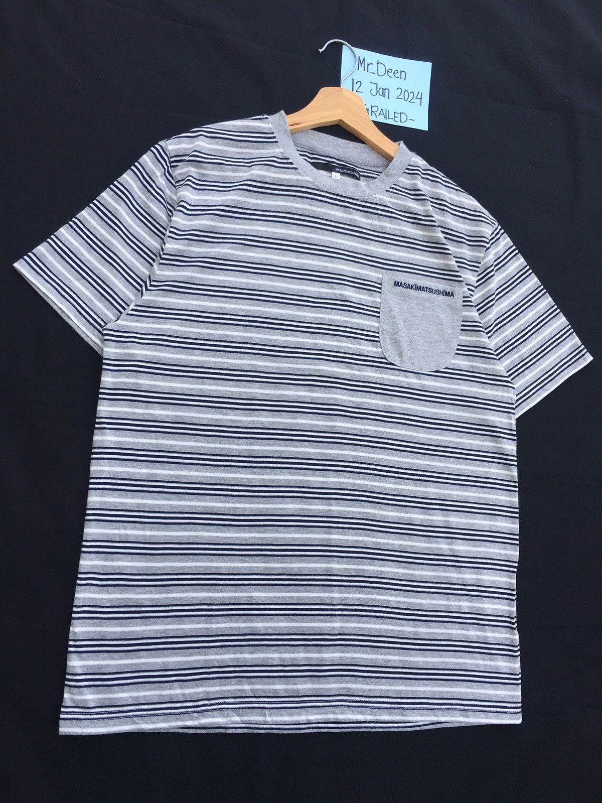 Masaki Matsushima Rare Vintage Masaki Matsushima Stripes Tshirt Size US L / EU 52-54 / 3 - 3 Thumbnail
