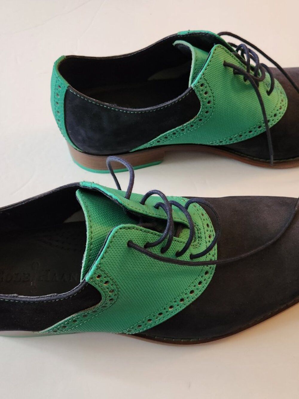 Cole Haan Cole haan men's blue leather dress shoes size: 10.5M Size US 10.5 / EU 43-44 - 2 Thumbnail