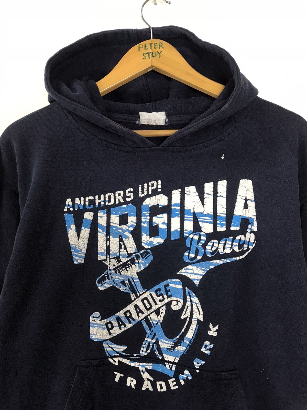 Vintage Vintage Virginia Beach hoodie Size US L / EU 52-54 / 3 - 2 Thumbnail
