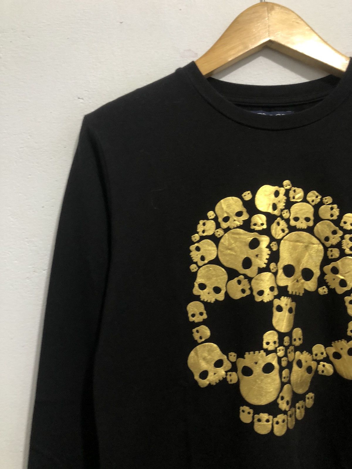 Japanese Brand Japanese Skull Gold LongSleeve Rock Punk Stylee Size US M / EU 48-50 / 2 - 4 Thumbnail