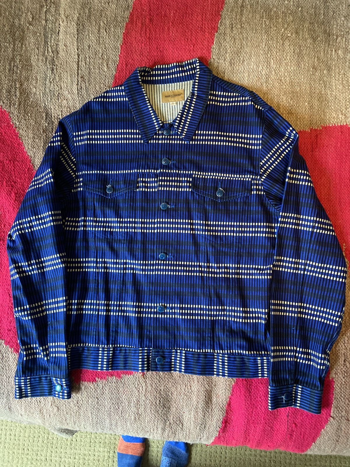 Levi's Made & Crafted Levi's Made and Crafted Denim Pattered Jacket Size US XXL / EU 58 / 5 - 1 Thumbnail