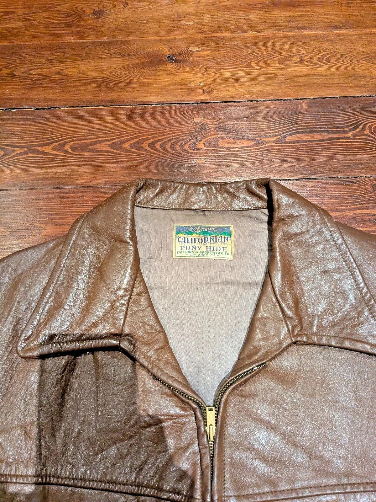 Other 40s-50s California Sportswear Horsehide Half Belt L/XL Size US XL / EU 56 / 4 - 7 Thumbnail