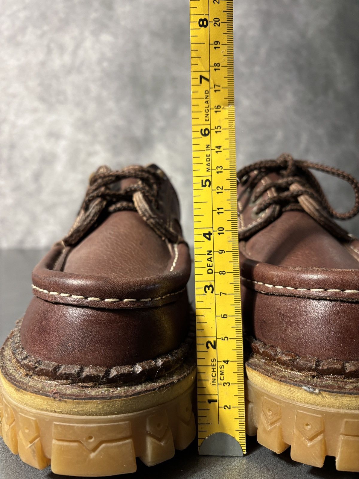 Vintage Y2K Vintage Lug Sole Moc Toe Boat Shoe Chunky Loafer Raver Size US 9.5 / EU 42-43 - 8 Thumbnail