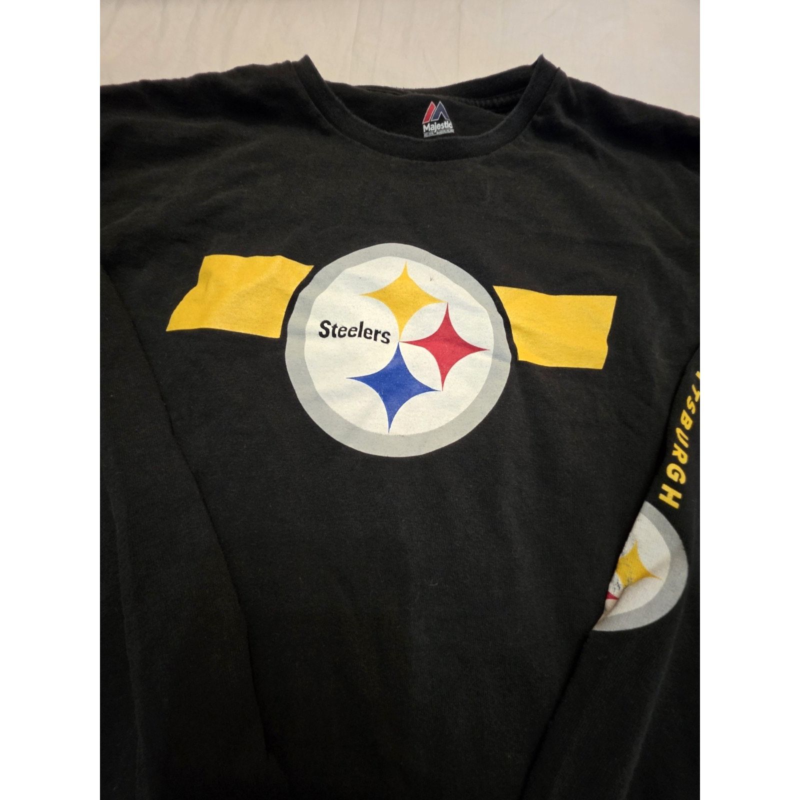 Majestic Pittsburgh Steelers Majestic Men's Size Xl Long Sleeve Size US XL / EU 56 / 4 - 2 Thumbnail