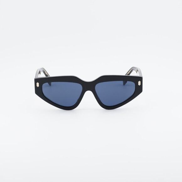 Fendi Fendi FE40163U 01V Sunglasses Shiny Black Cat Eye Frame Size ONE SIZE - 2 Thumbnail