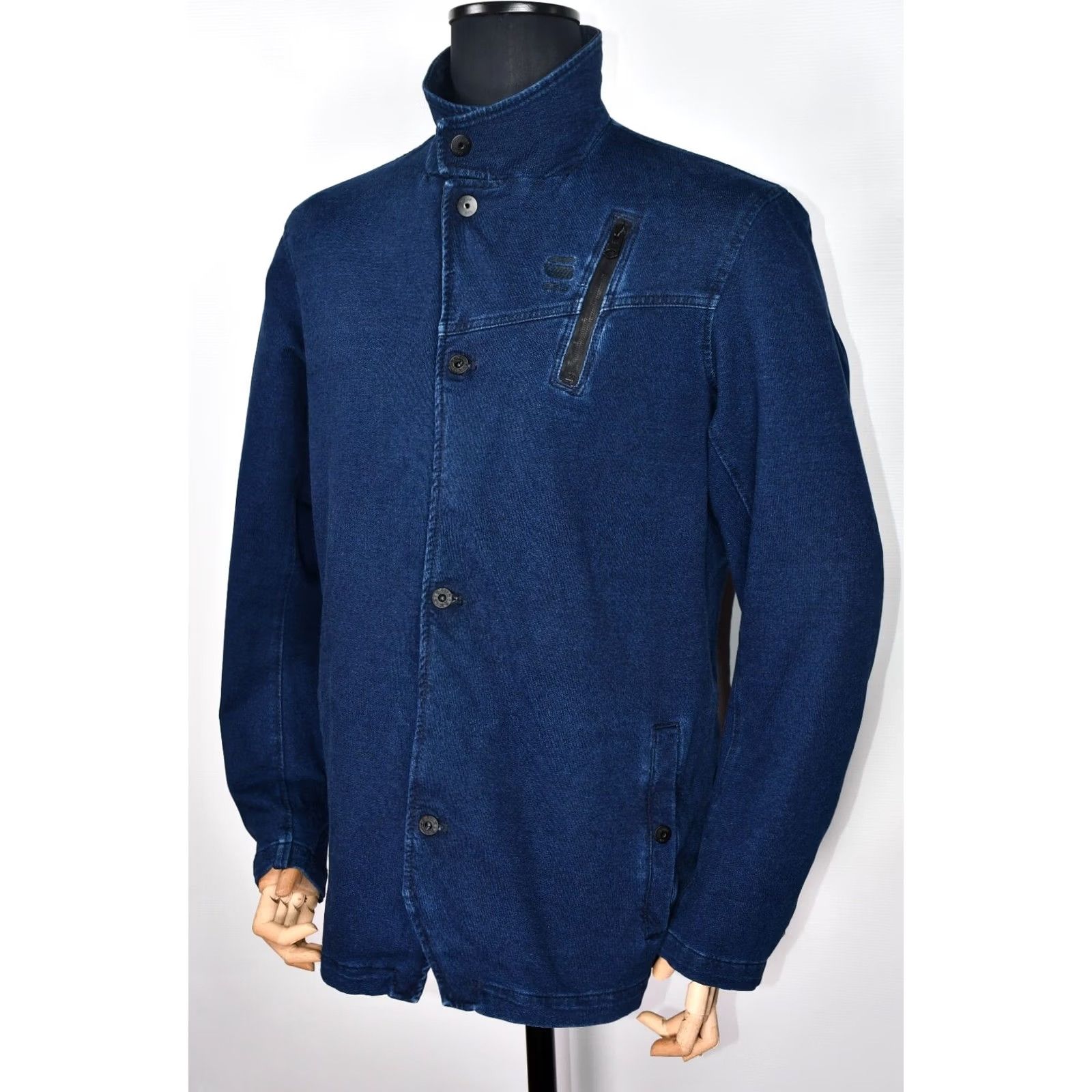 G-Star G-STAR Denim Jacket Mens XL OverShirt Vest Jacket Denim Blue 96% Cotton 4% Elastane Long Sleeve Zip Casual Vintage No 85301D 5850 89 Size US XL / EU 56 / 4 - 6 Thumbnail