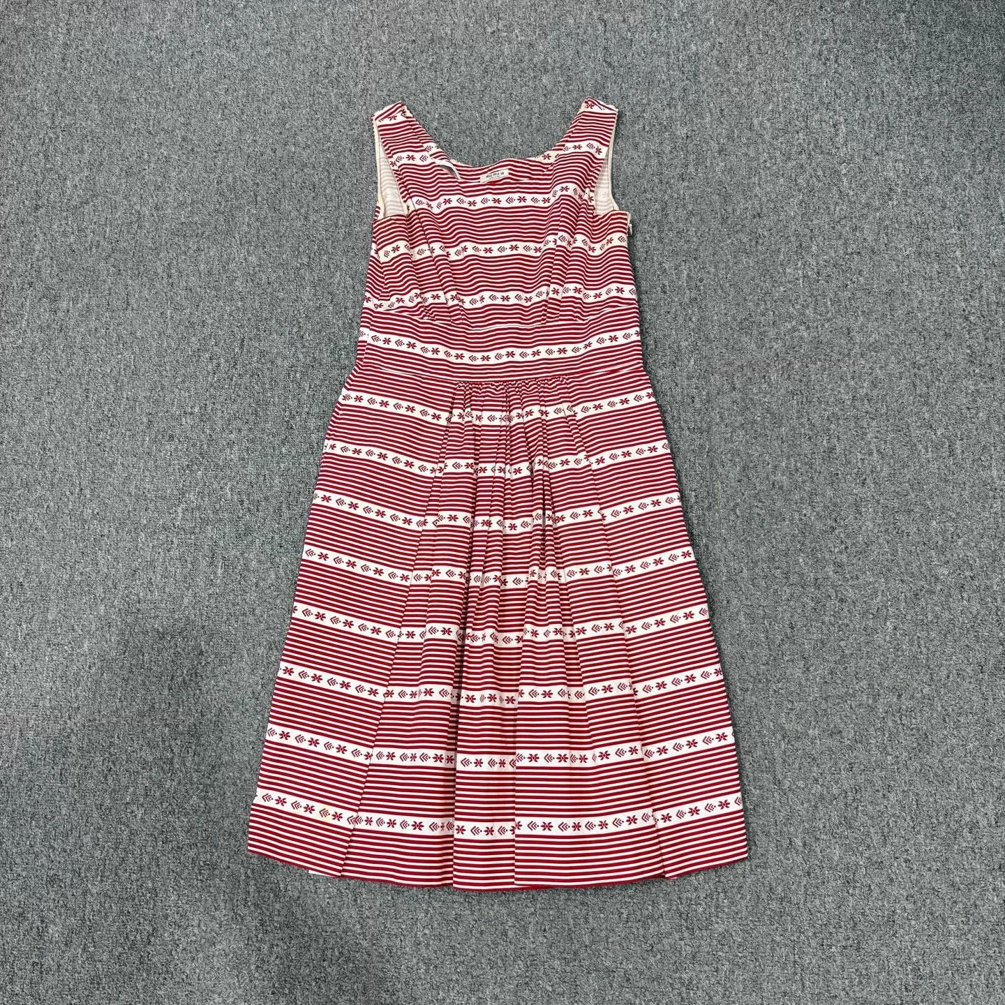Miu Miu Miu Miu White Red Stripe Skirt 38 99 New Size S / US 4 / IT 40 - 1 Thumbnail