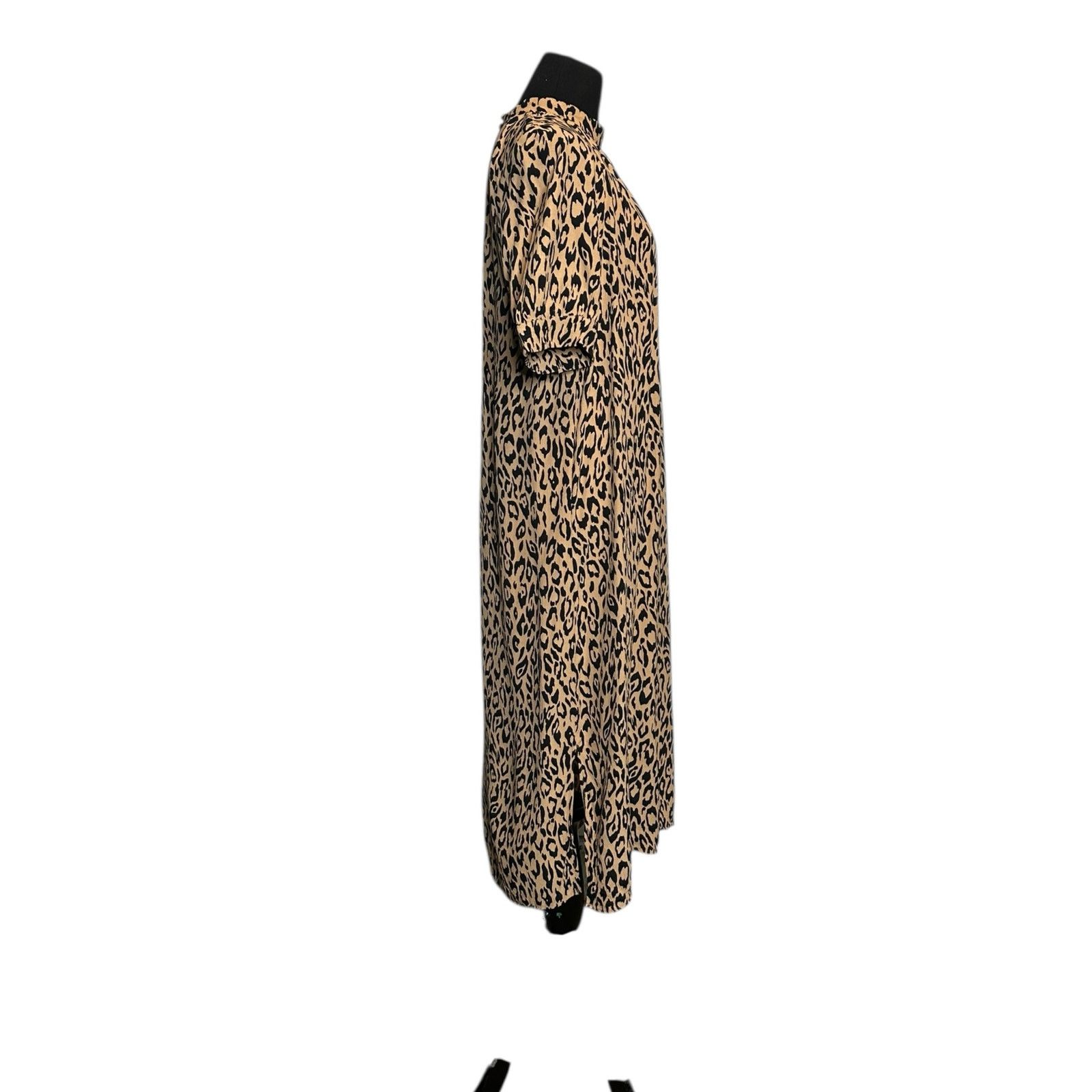 Anthropologie Anthropologie Leopard Print Short Sleeves Midi Dress size XS Size XS / US 0-2 / IT 36-38 - 19 Thumbnail