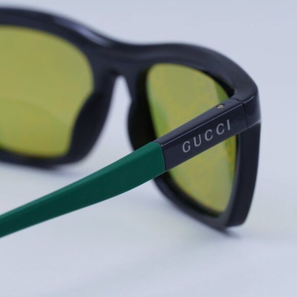 Gucci 🕶️ New Gucci GG1735S 005 Sunglasses - Black with Green Size ONE SIZE - 4 Thumbnail