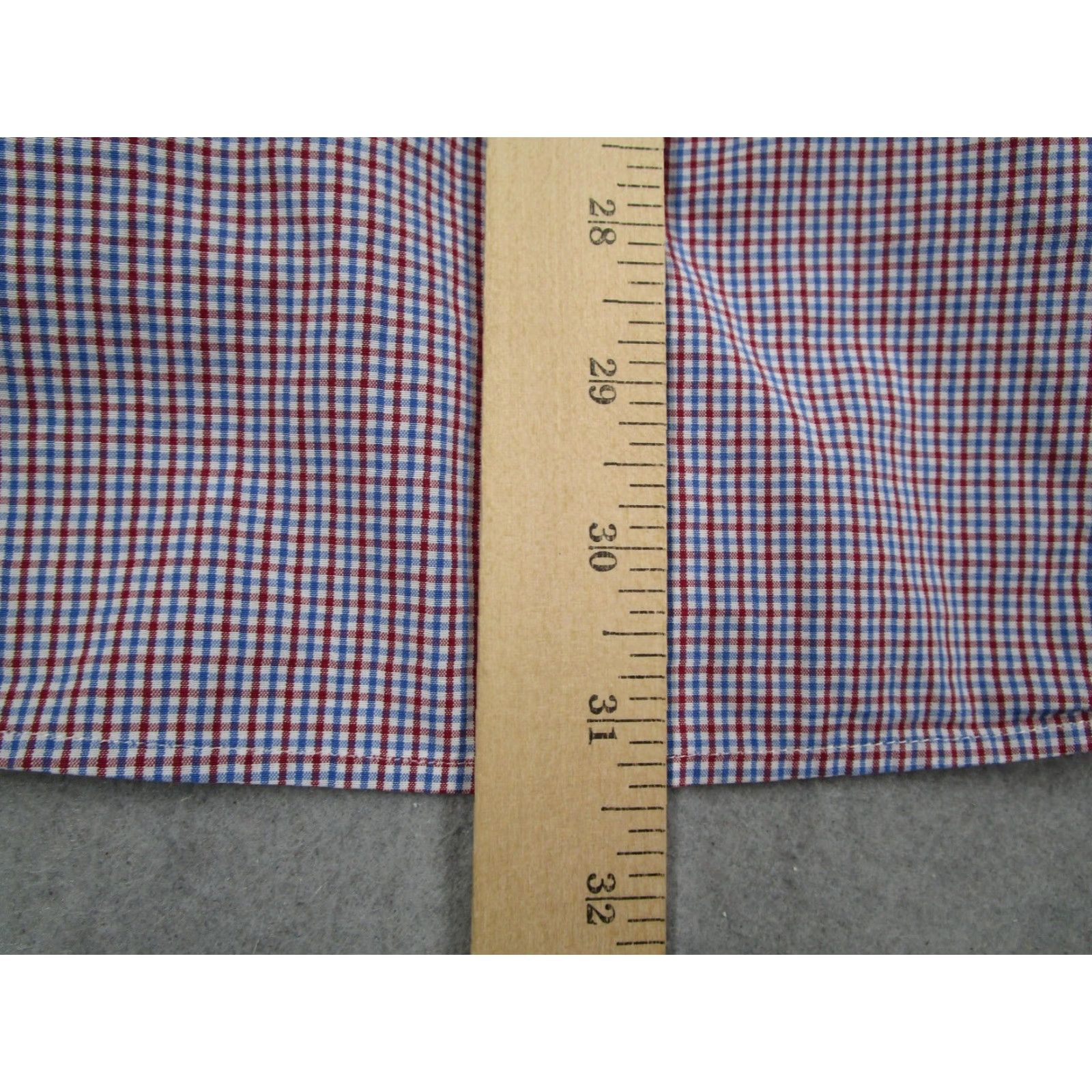 Charles Tyrwhitt Charles Tyrwhitt Shirt Mens 17 35 Red Blue Check Slim Fit Cotton Dress Shirt long sleeve Size 34R - 7 Thumbnail