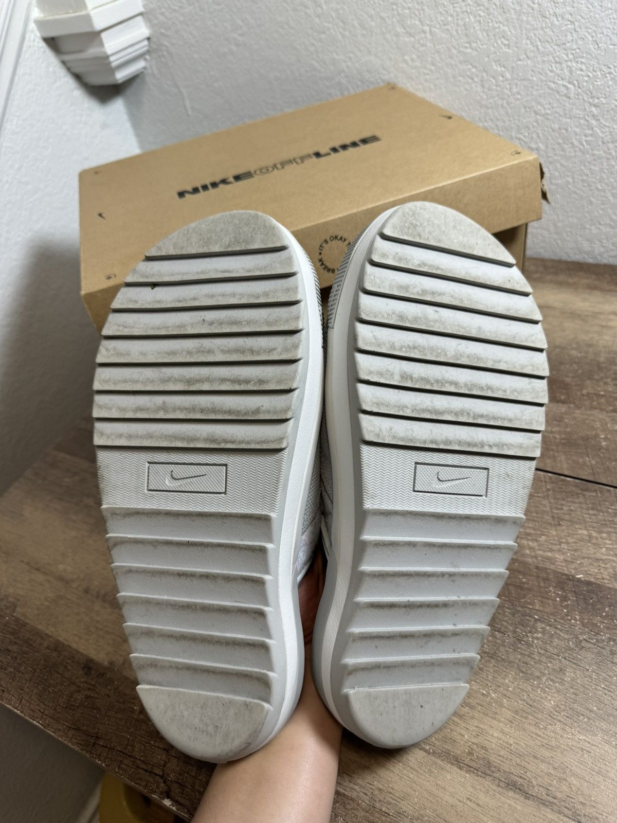 Nike NEW NIKE Offline 2.0 Grey/Fog Slip-On Slides Sandals Size 10 Size US 10 / EU 43 - 6 Thumbnail