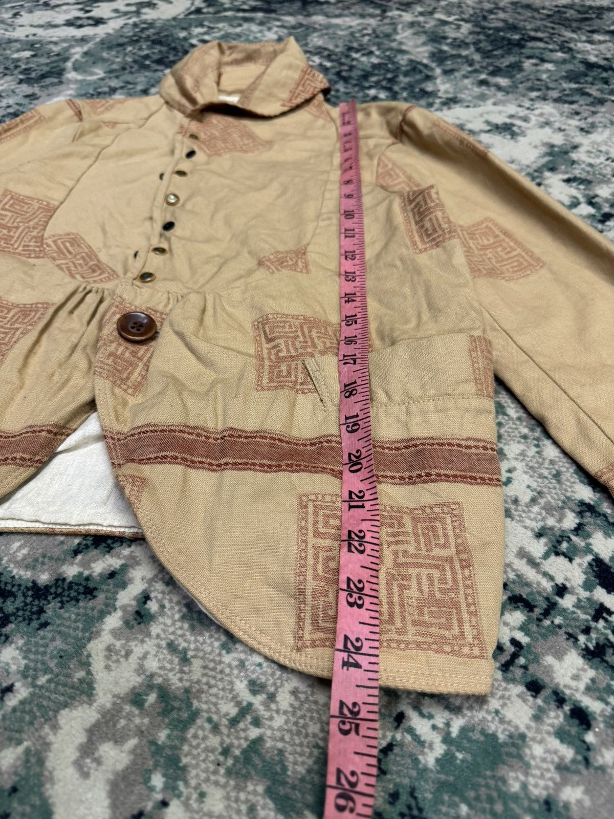 Kapital KAPITAL SHEMAGH PRINT NUMB MIXED FABRIC JACKET Size US S / EU 44-46 / 1 - 3 Thumbnail