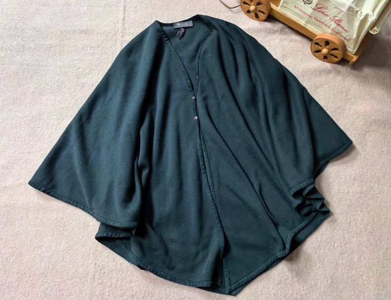 Loro Piana LORO PIANA A cloak made of young cashmere and mink Size L / US 10 / IT 46 - 3 Thumbnail