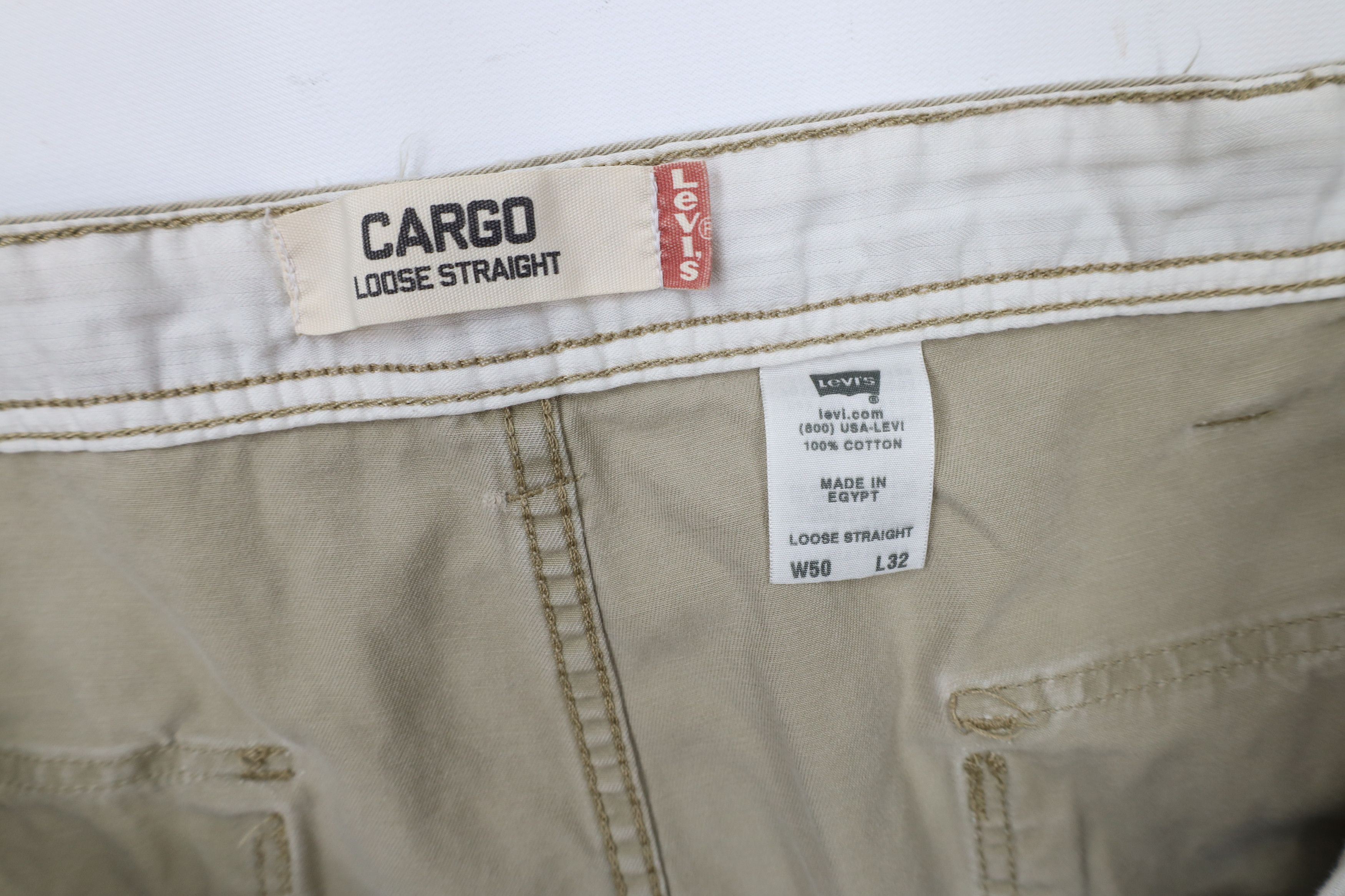 Levi's × Vintage Vintage Y2K Levis Loose Straight Wide Leg Cargo Pants Size US 44 / EU 60 - 8 Thumbnail