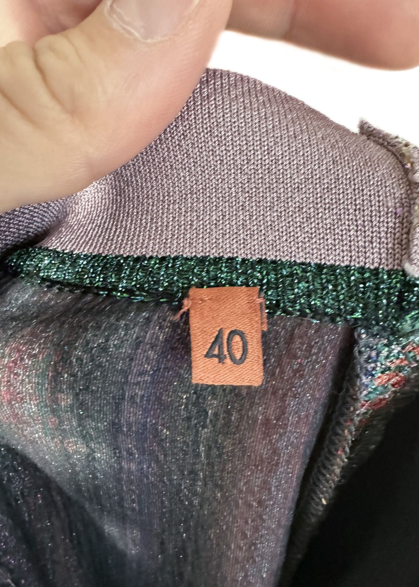 Missoni Missoni Multicolour Pink Metallic Striped Wide Leg Pants Size 27" / US 4 / IT 40 - 6 Thumbnail