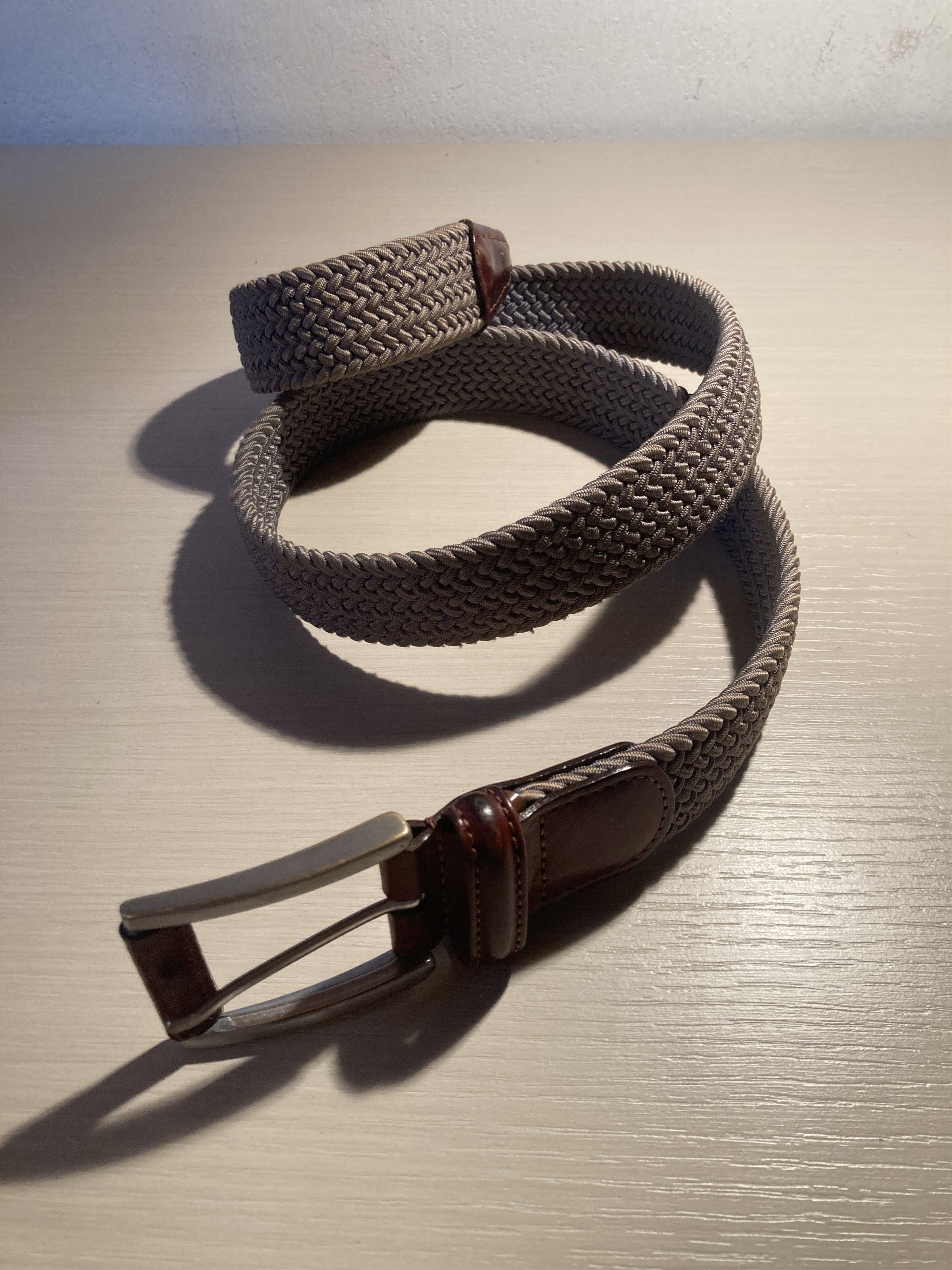 Andersons ANDERSON'S belt in grey nylon and brown leather size 36 Size ONE SIZE - 3 Thumbnail