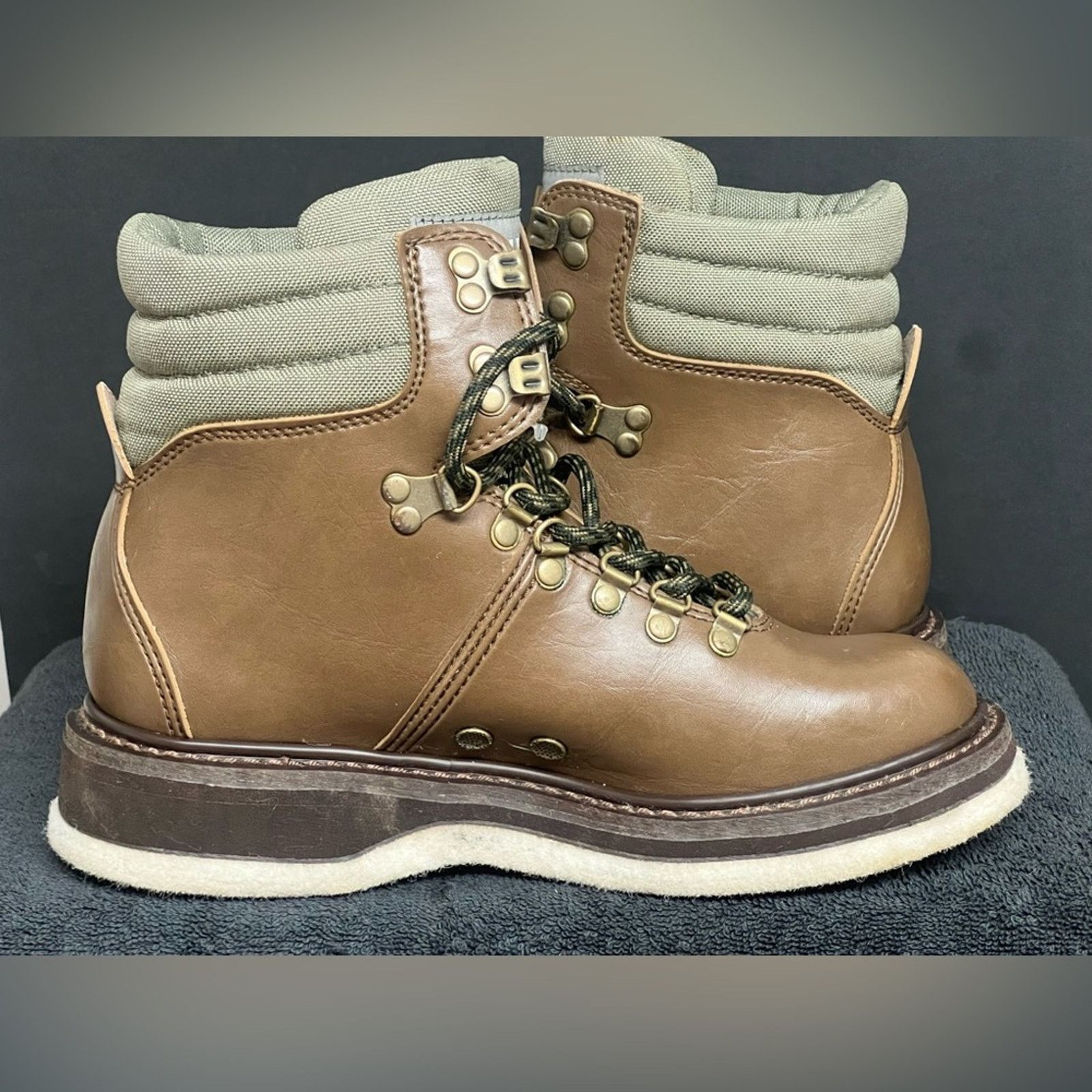 Simms Simms Freestone Fly Fishing Brown Leather Felt Wading Boot Size US 7 / EU 40 - 8 Thumbnail