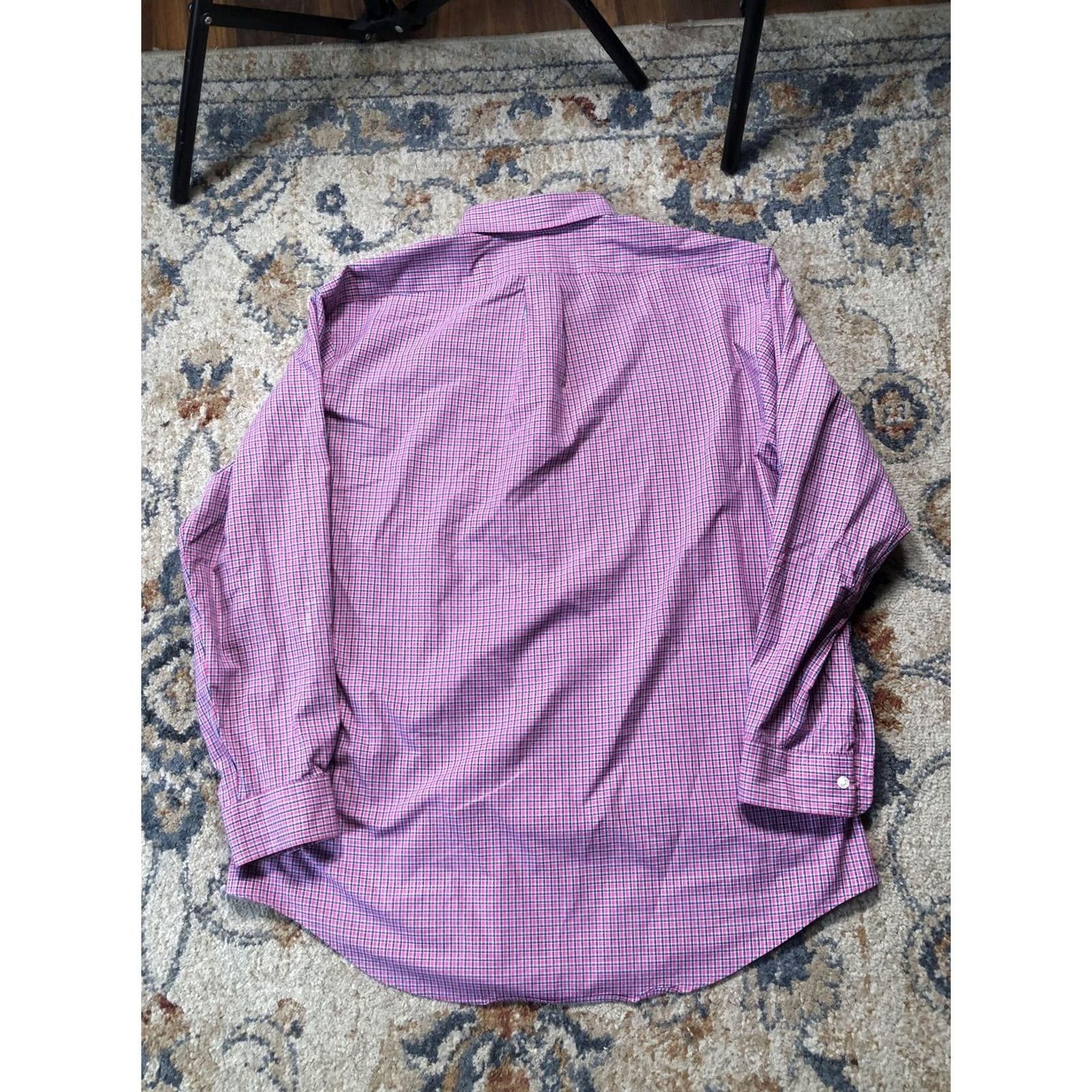 Ralph Lauren Ralph Lauren Shirt Mens Large Pink Check Custom Fit Long Sleeve Button Down Size US L / EU 52-54 / 3 - 7 Thumbnail