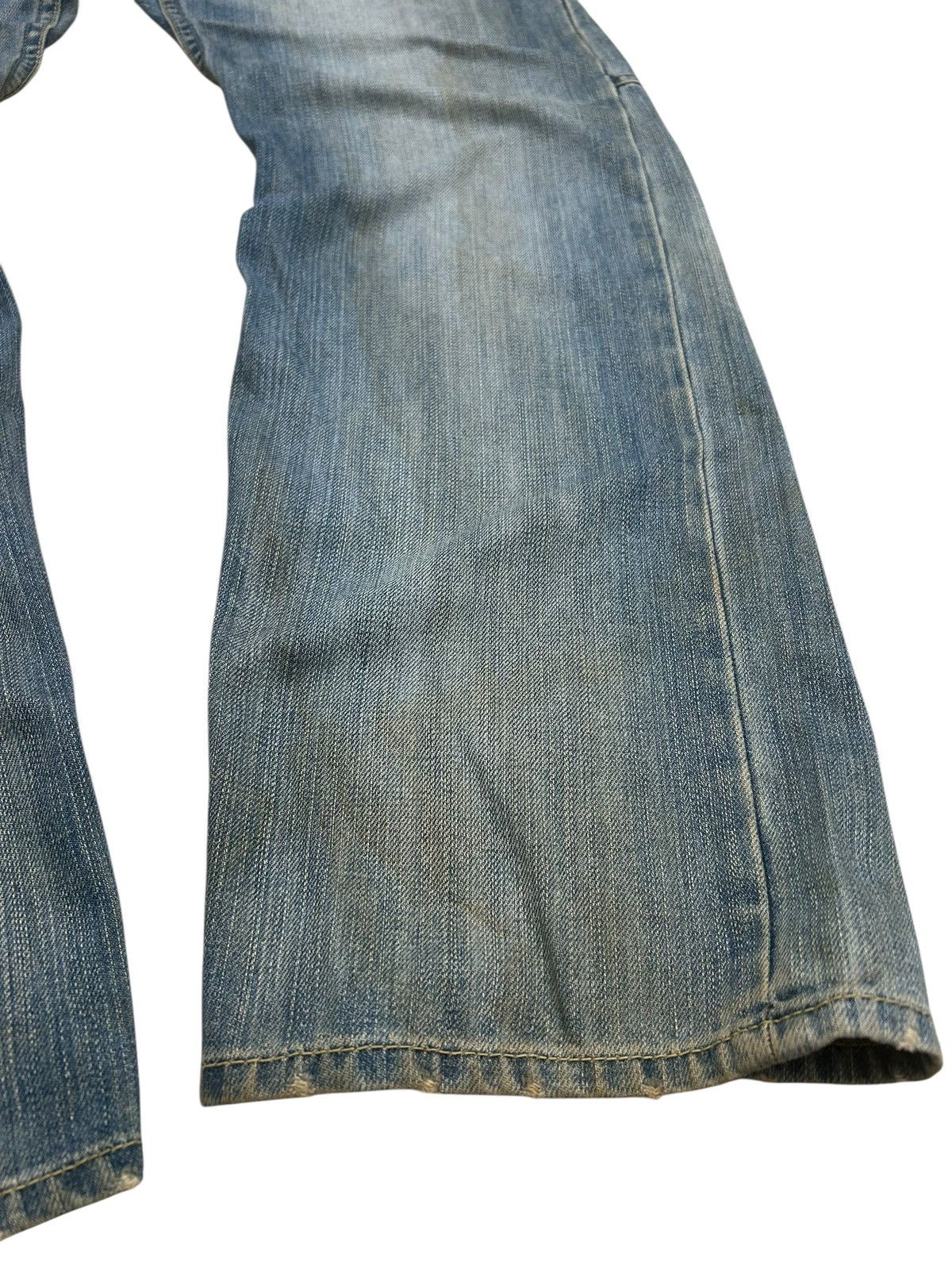 Le Grande Bleu (L.G.B.) Dominate Handcrafted Jean Japan Double Waist Dirty Distress Size US 31 - 4 Thumbnail