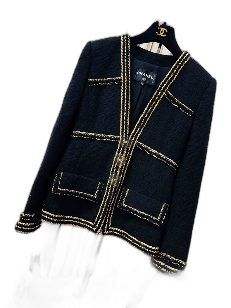 Chanel Chanel Metiers d'Art Gold-Trimmed Jacket Size M / US 6-8 / IT 42-44 - 1 Thumbnail