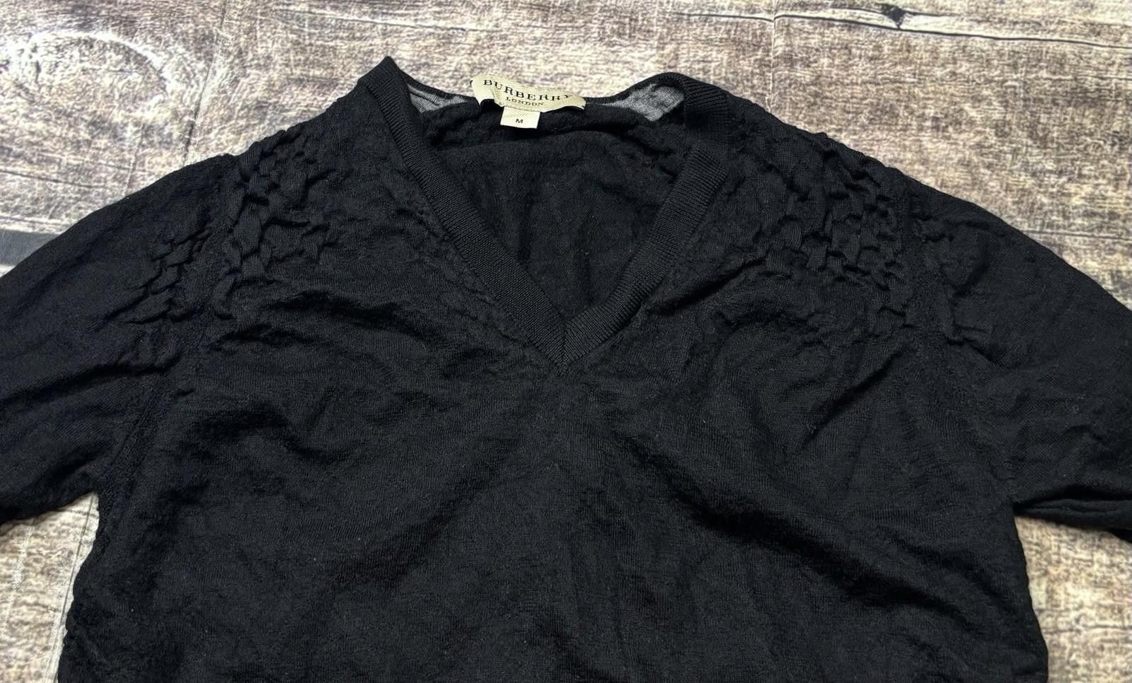 Other Burberry London Sweater Womens XS Merino Wool Ruched READ Size XS / US 0-2 / IT 36-38 - 4 Thumbnail