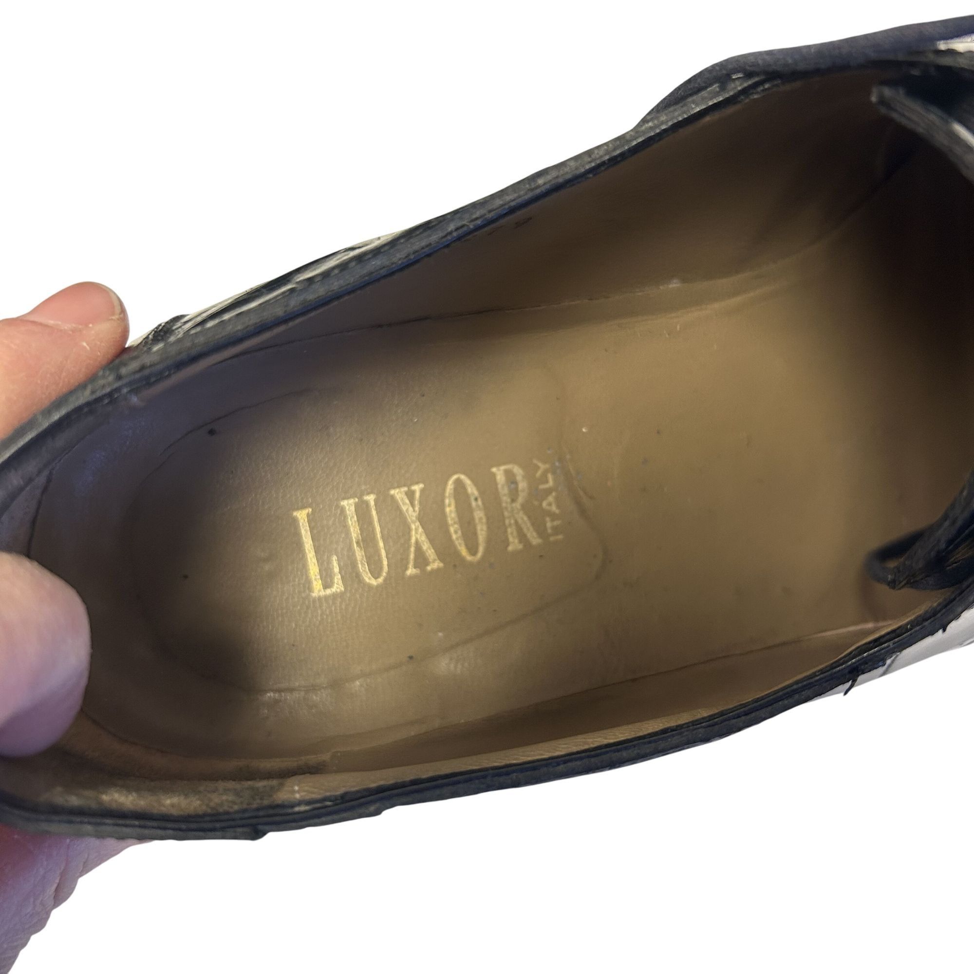Designer Luxor Italy Men's Genuine ALLIGATOR Skin DRESS Shoe Plain To Size US 11 / EU 44 - 9 Thumbnail