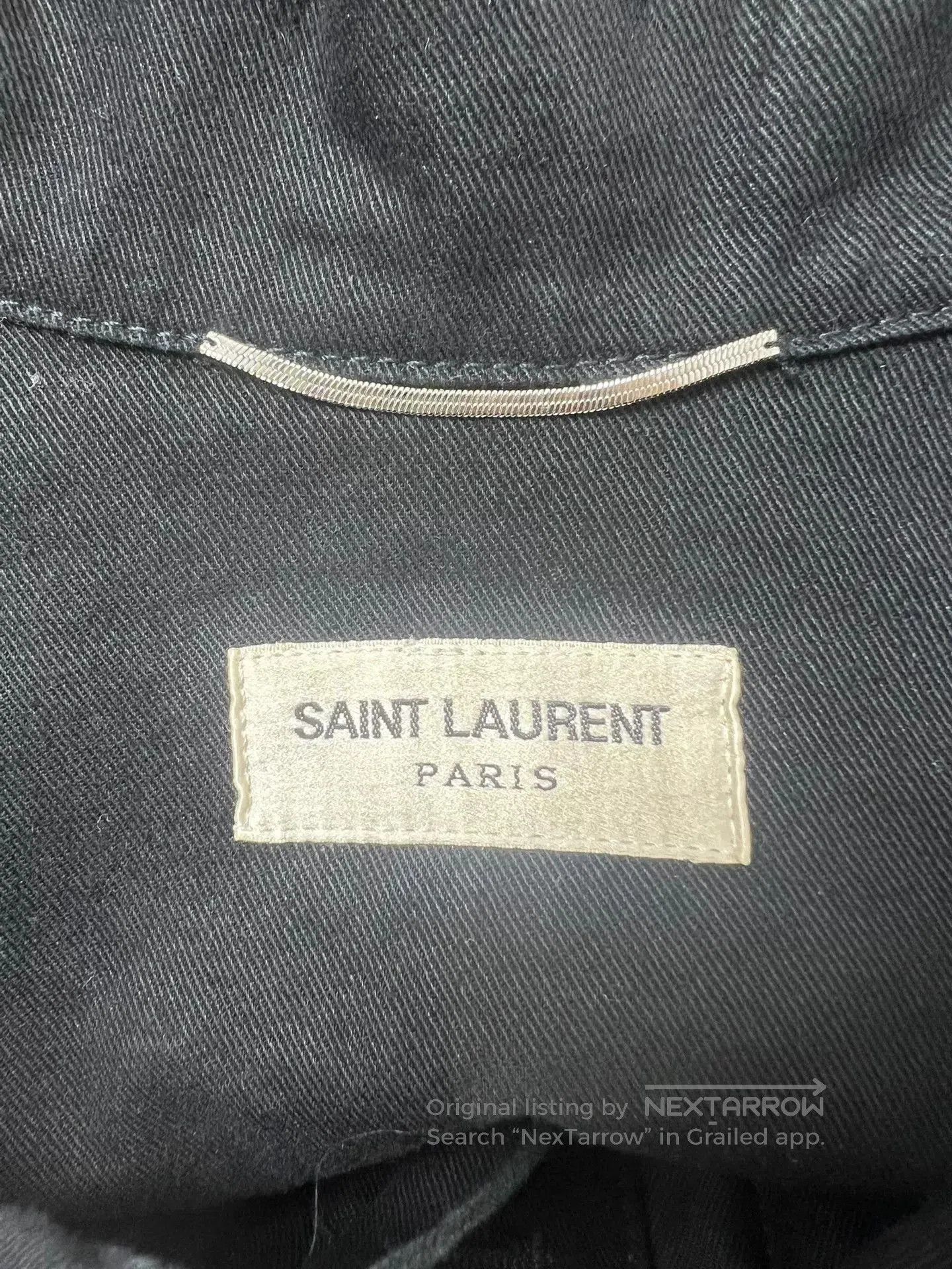 Saint Laurent Paris Saint Laurent Black Military Jacket with Badge. Size US M / EU 48-50 / 2 - 5 Thumbnail
