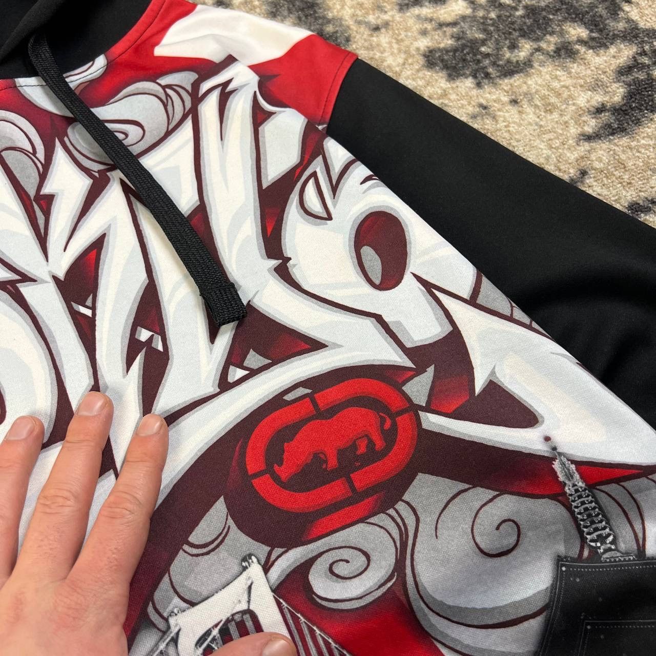 Ecko Unltd. Ecko Unltd Allover Print Vintage Y2K Hoodie Streetwear Style Size US L / EU 52-54 / 3 - 6 Thumbnail