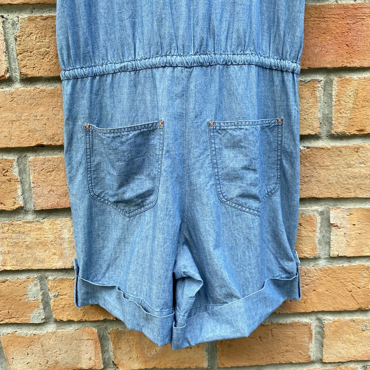 Tsumori Chisato TSUMORI CHISATO Blue Denim Romper with Peter Pan Collar Size M / US 6-8 / IT 42-44 - 10 Thumbnail