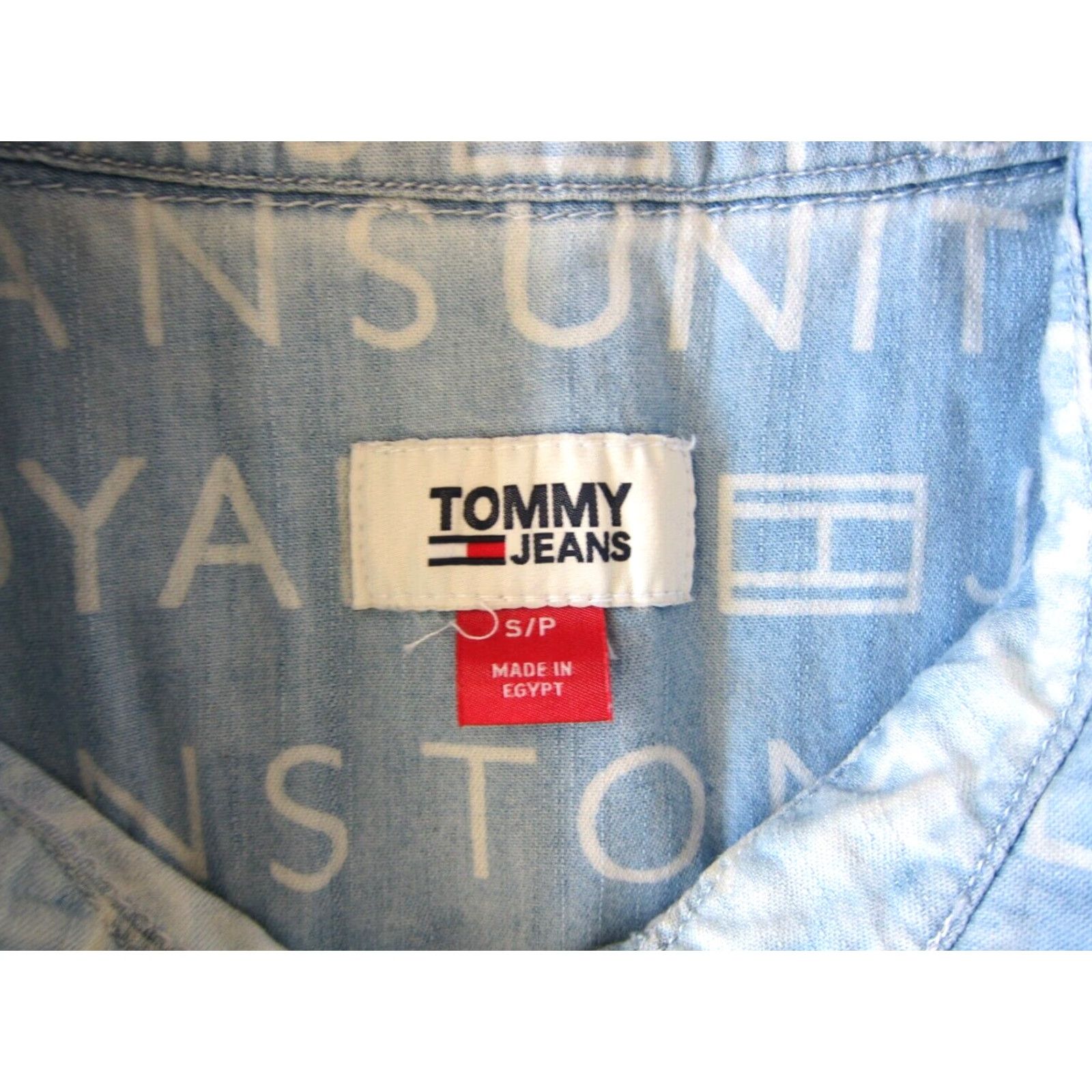 Tommy Hilfiger Vtg Tommy Hilfiger Jeans Distressed Cotton Button Down 3/4 Sleeve Shirt S-L Size S / US 4 / IT 40 - 4 Thumbnail