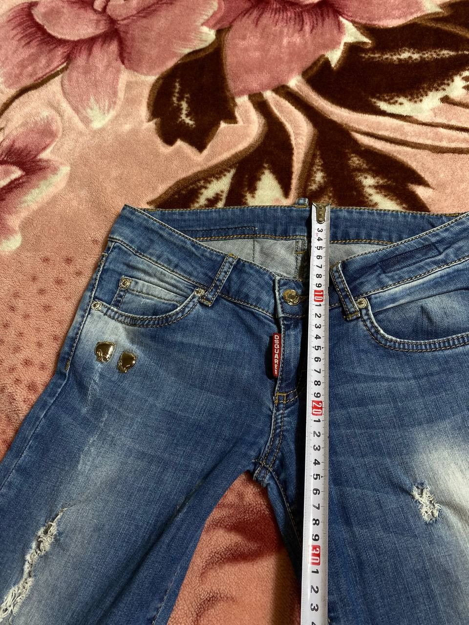 Dsquared2 × Vintage Vintage Dsquared2 Distressed Painted Made in Italy Jeans Size US 27 - 19 Thumbnail