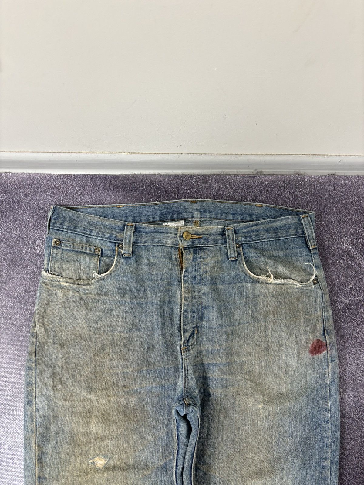 Carhartt Vintage Carhartt Workwear Y2K Faded Hype Denim Baggy Jeans Size US 38 / EU 54 - 14 Thumbnail
