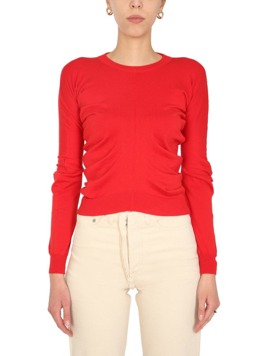 Maison Margiela o1y0625 Crewneck Sweater in Red Size S / US 4 / IT 40 - 1 Thumbnail