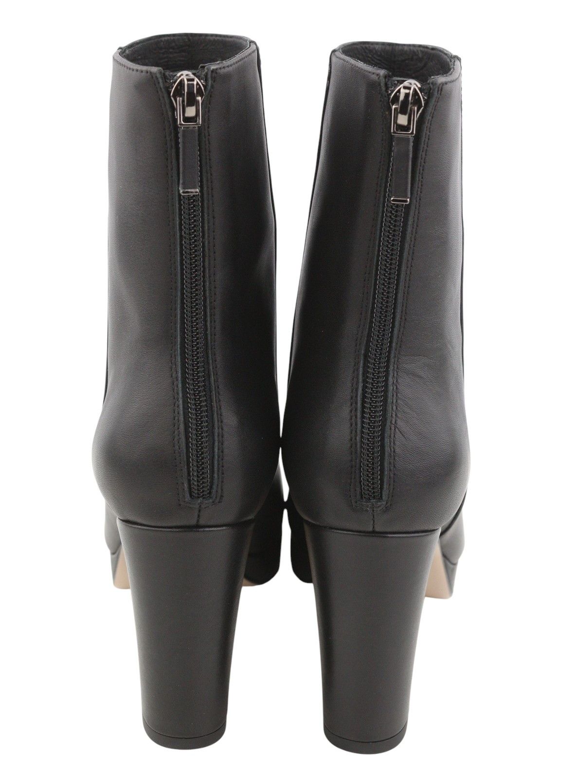 Other LOLA CRUZ KAUS EU41 Black Leather Heeled Almond 87543 Size US 10 / IT 40 - 7 Thumbnail