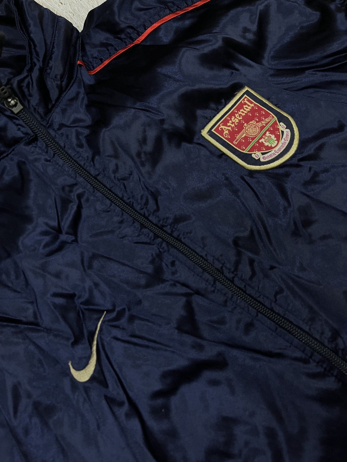 Nike RARE Nike TEAM FC Arsenal Football Soccer Jacket vintage Size US XXL / EU 58 / 5 - 5 Thumbnail