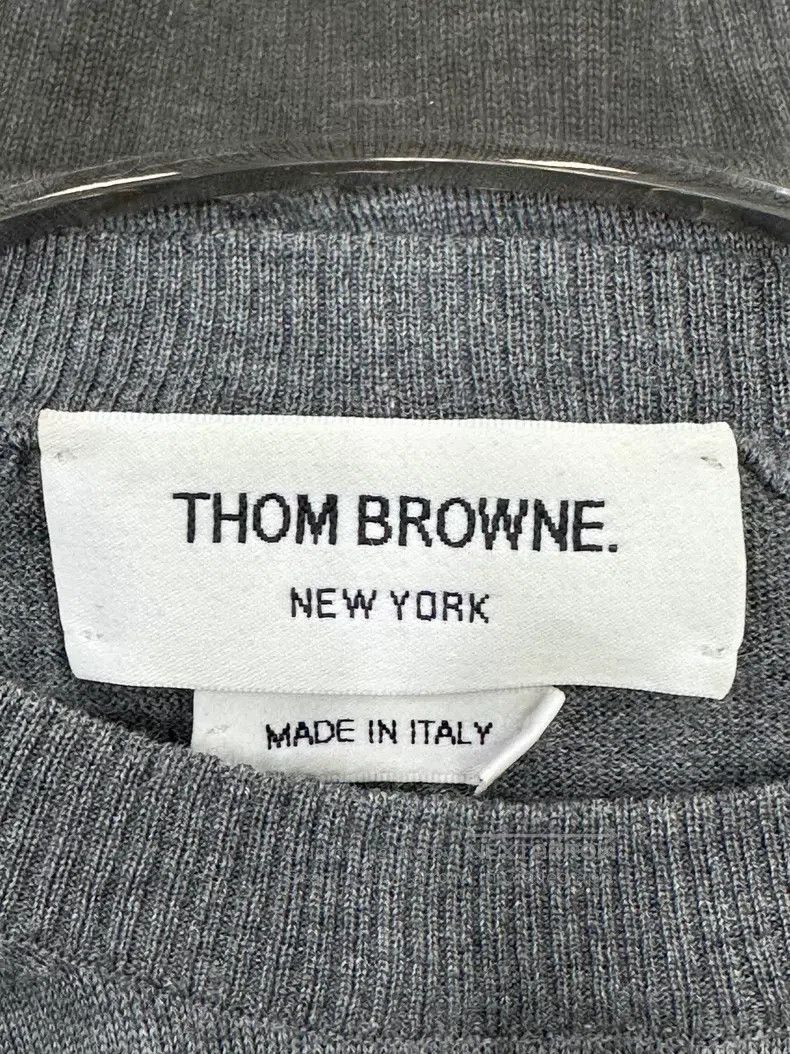 Thom Browne Thom Browne Grey Classic Striped Knit Sweater Size US M / EU 48-50 / 2 - 3 Thumbnail