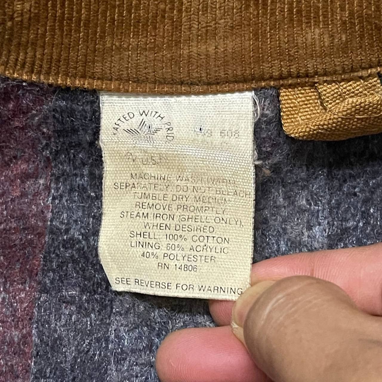 Carhartt Vintage 80's Carhartt 100 Years Blanket Lined Jacket Size US M / EU 48-50 / 2 - 11 Thumbnail