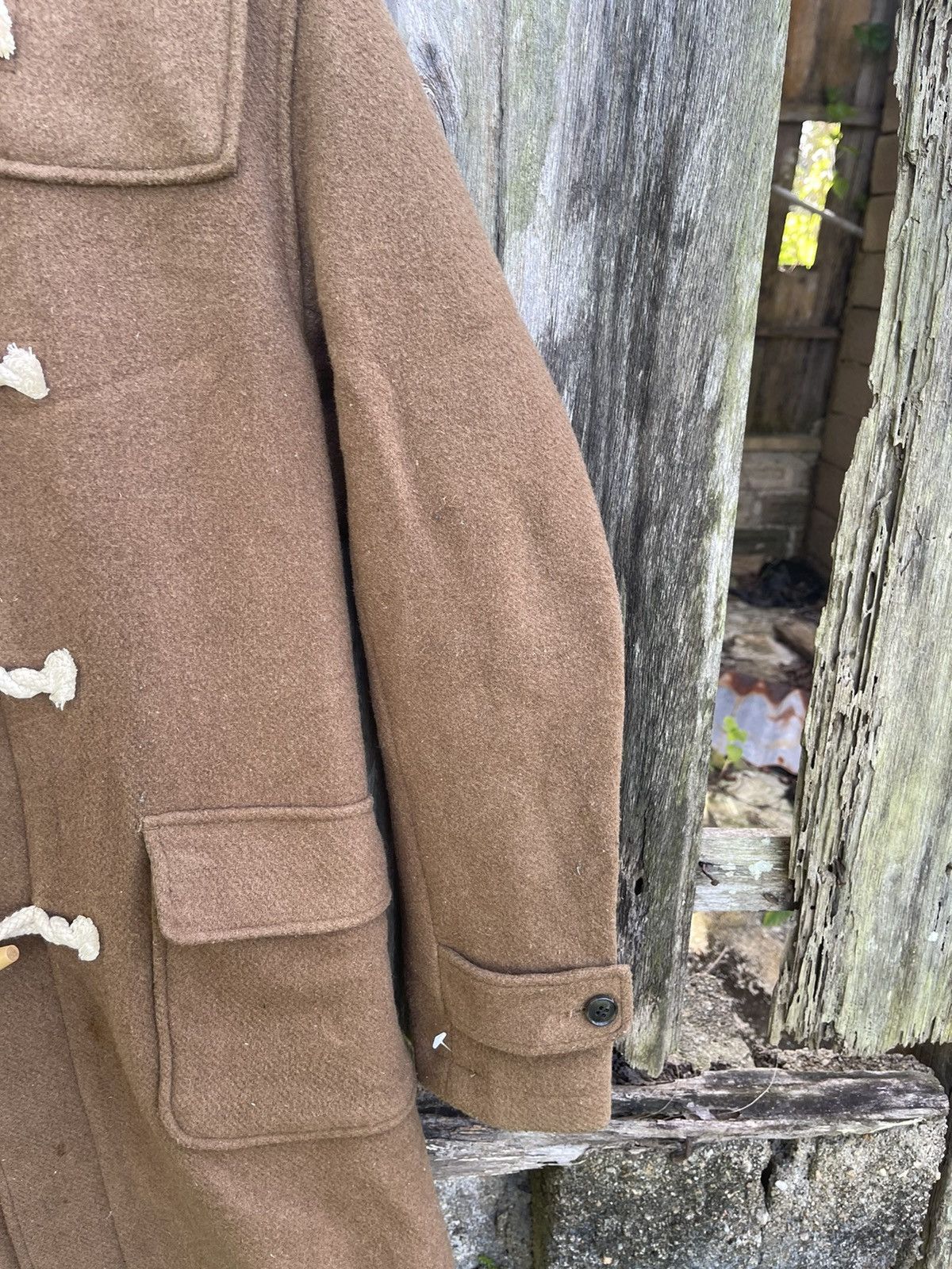 Designer HARE Classic Wool Duffle Coat (Camel Brown) - Size S Size US M / EU 48-50 / 2 - 9 Thumbnail