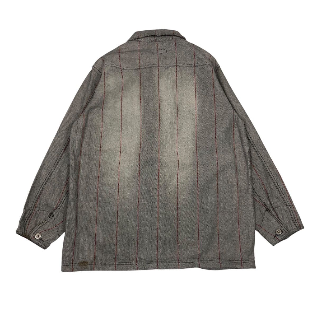 Japanese Brand VINTAGE HICKORY CHORE STRIPED JACKET ELECTRONIC ISSEYMIYAKE Size US L / EU 52-54 / 3 - 2 Thumbnail