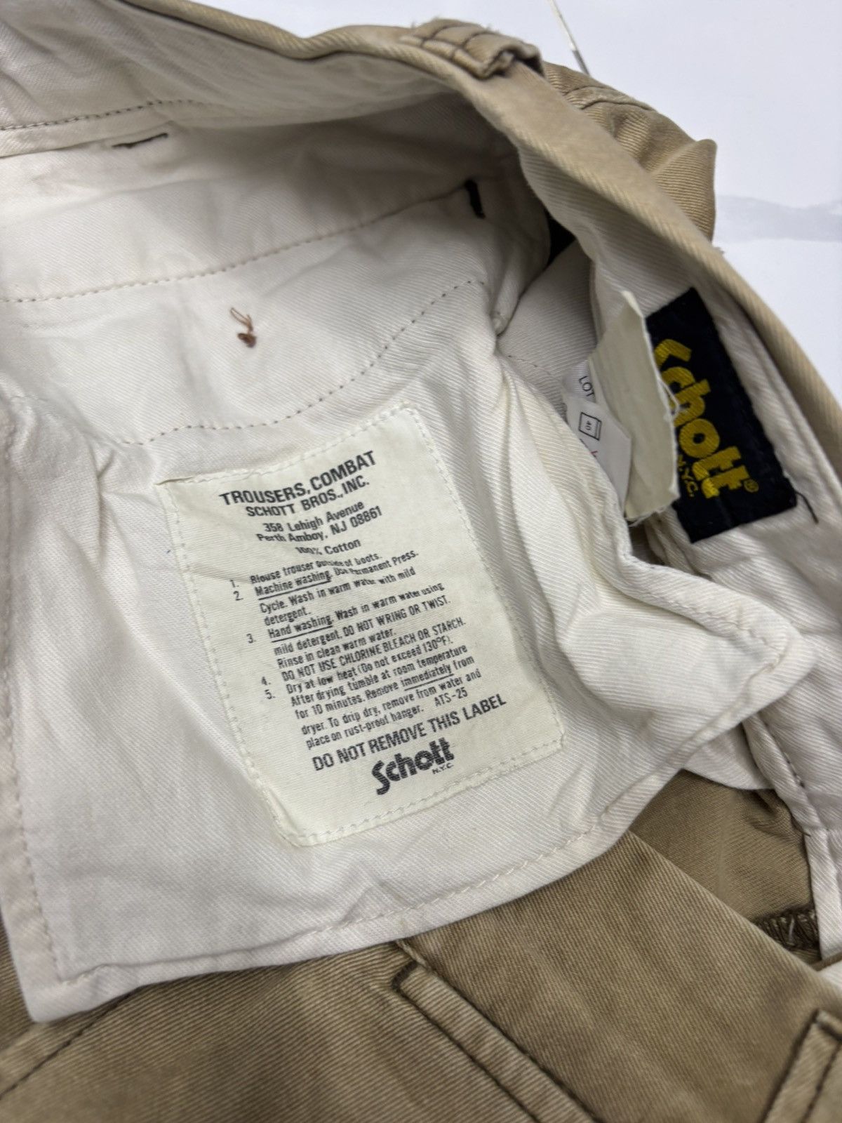 Schott Vintage SCHOTT NYC Faded Brown Baggy Trouser Pants Size US 33 - 10 Thumbnail